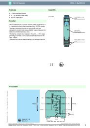 KFD2-FF-Ex2.RS232 RS 232 Repeater Connection Assembly ...