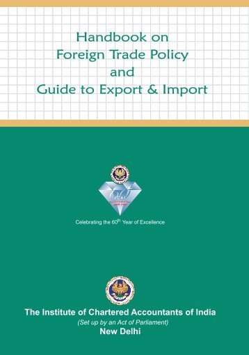 Handbook on Foreign Trade Policy - National Biodiversity Authority