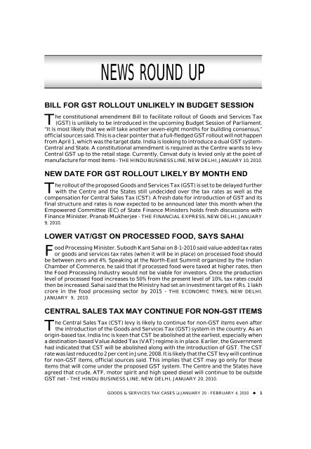 news round up - Taxmann