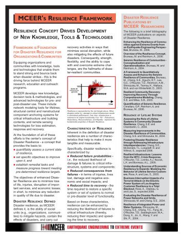 MCEER's Resilience Framework - Final_10-24-06.pmd