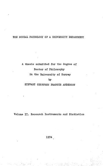 thesis submitted to the university of nottingham for the degree of doctor of philosophy thesis submitted to the university of nottingham for the degree of doctor of philosophy