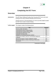 Chapter 9 - Completing the RS7 Form - ECE Lead - Early Childhood