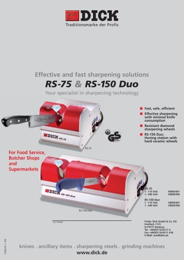 RS-75 & RS-150 Duo - Friedr. DICK