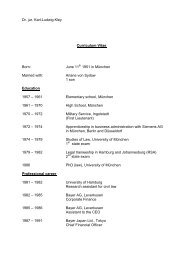 Dr. jur. Karl-Ludwig Kley Curriculum Vitae Born ... - EBS Symposium