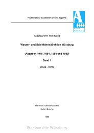 Staatsarchiv Würzburg - Die Staatlichen Archive in Bayern