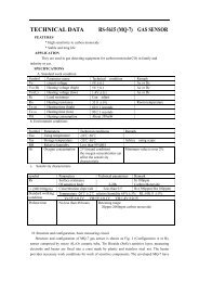 TECHNICAL DATA RS-5615 (MQ-7) GAS SENSOR