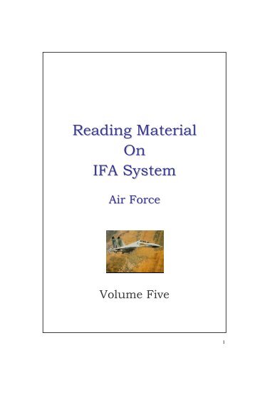 Reading Material On IFA - Comptroller General of Defence Accounts