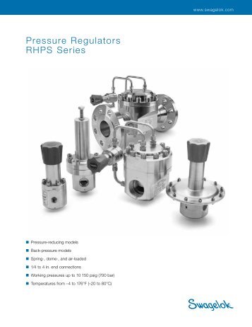 Pressure Regulators, RHPS Series (MS-02-430;rev_1 ... - Swagelok