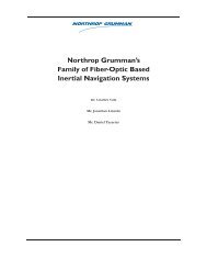 Northrop Grumman's Family of Fiber-Optic Based Inertial Navigation ...