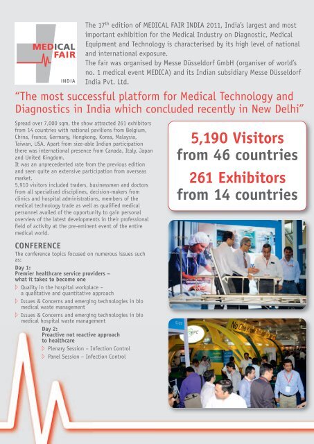 MEDICAL FAIR INDIA 2011 Post Show Report