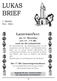 LUKAS BRIEF - Ev. Kirche in Porz