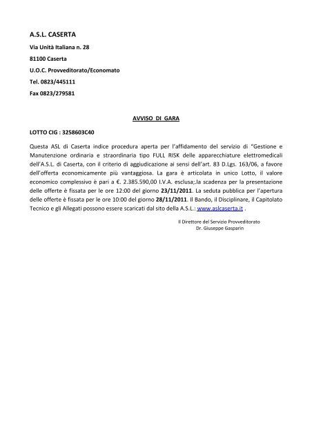 download - ASL Caserta