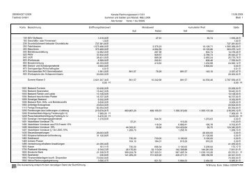 Kanzlei-Rechnungswesen V.5.61 Summen und Salden (pro Monat ...