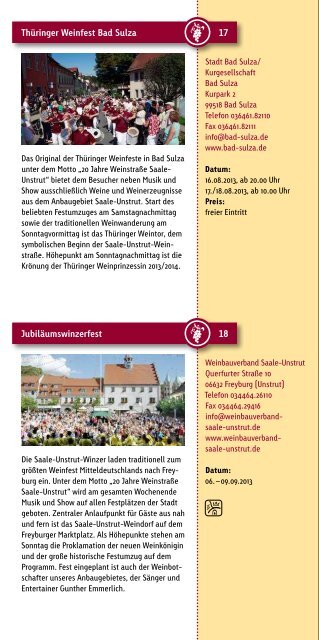 Wein-Spezial 2013 - Saale-Unstrut-Tourismus e.V.