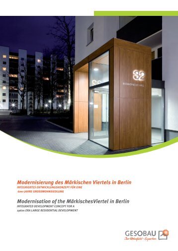 Modernisierung des Märkischen Viertels in Berlin ... - Gesobau AG