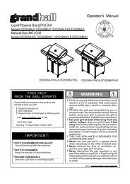 Owners Manual - BBQ Grills