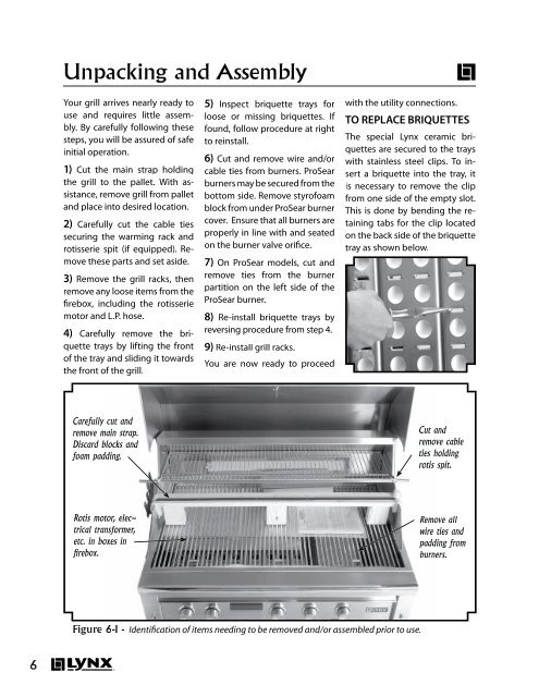 Care & Use of Your Lynx Professional Grill - Lynx Professional Grills