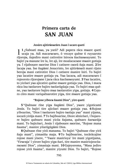 primera carta de san juan capitulo 4 versiculo 8