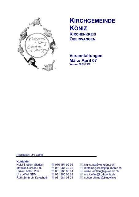 Aktuelle Daten und Infos 07-04 - Kirchenkreis Oberwangen
