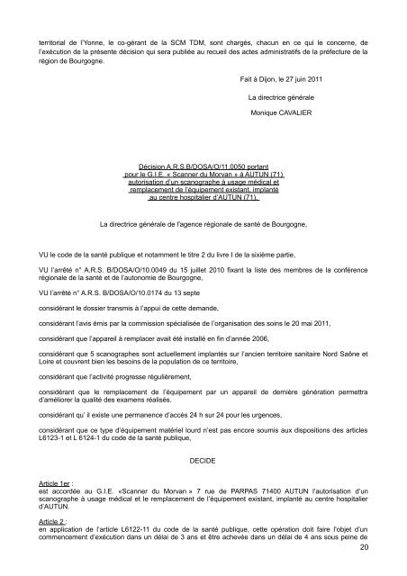 N° 207 - Préfecture de la Région Bourgogne et de la Côte-d'Or