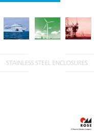STAINLESS STEEL ENCLOSURES - Rose Systemtechnik GmbH