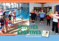 des activités sportives municipales pour la saison - Mairie de Toulon