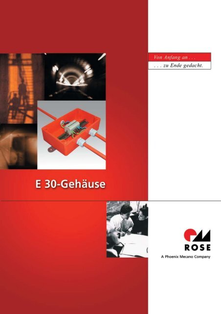 ROSE E30-Gehäuse - das Produktspektrum