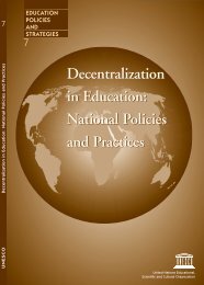Decentralization Policies and Strategies in Education ...