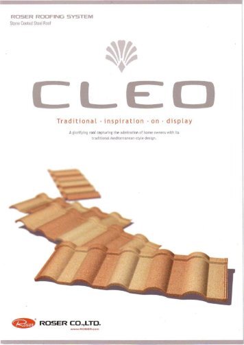 Roser Cleo Roofing System - Ensor Building Products
