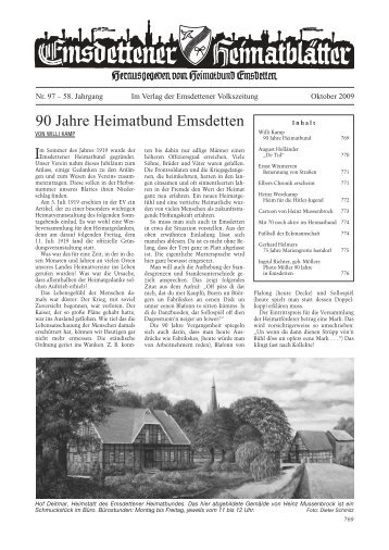 Heimatblatt Nr. 97 - Heimatbund Emsdetten