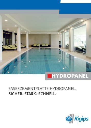 FASERZEMENTPLATTE HYDROPANEL. SICHER. STARK - Rigips