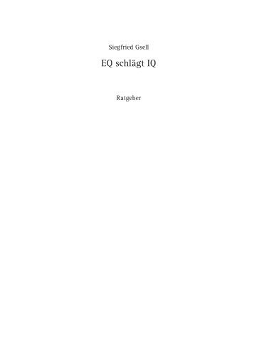 EQ schlägt IQ - beim Heimdall Verlag