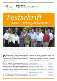 zum 10-jährigen Bestehen - Parkinson Regionalgruppe Kreis Steinfurt