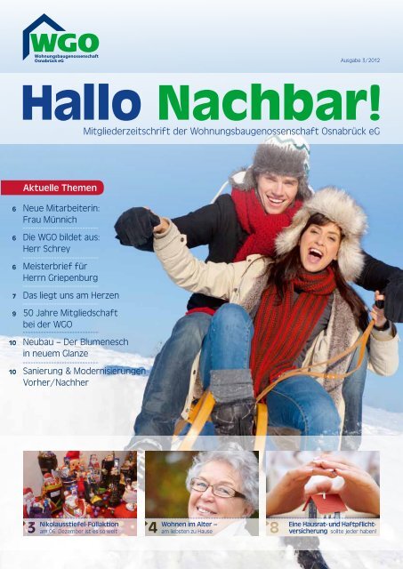 Hallo Nachbar 3/2012 - Wohnungsbaugenossenschaft Osnabrück eG