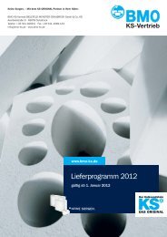 Lieferprogramm 2012 - BMO KS-Vertrieb GmbH & CO. KG
