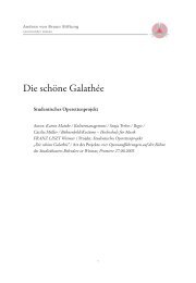 LP AvB Die schöne Galathée - Andrea von Braun Stiftung