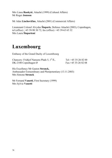 The Stockholm Diplomatic List - RFSL