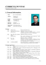 CURRICULUM VITAE - ETH Zürich