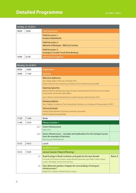 Detailed Programme - iene 2012 international conference