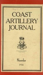 COAST. I ARTILLERY JOURNAL, - Air Defense Artillery