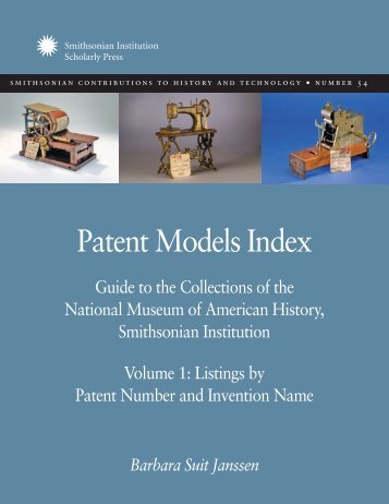 Patent Models Index - Smithsonian Institution