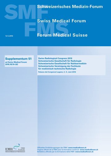 Schweizerisches Medizin-Forum: Supplementum 51 - Swiss Medical ...