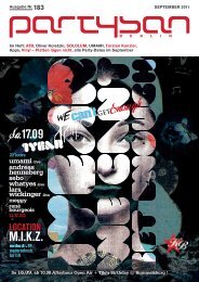 Im Heft: ATB, Oliver Koletzki, SOLOLUM, UMAMI, Torsten ... - Partysan