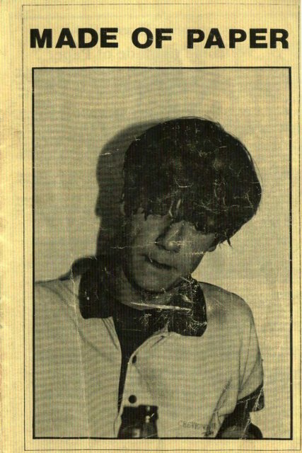 the stone roses - made of paper fanzine issue 1