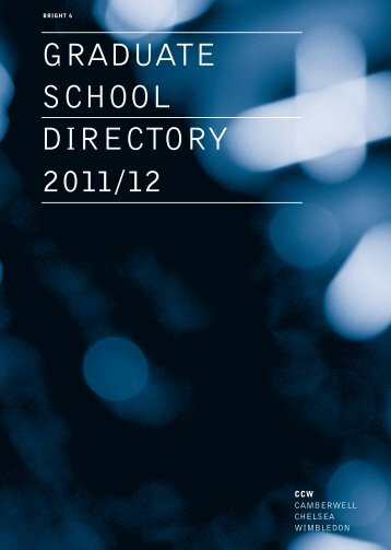 graduate school directory 2011/12 - Camberwell College of Arts ...