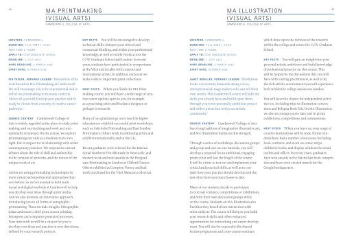 graduate school directory 2011/12 - Camberwell College of Arts ...