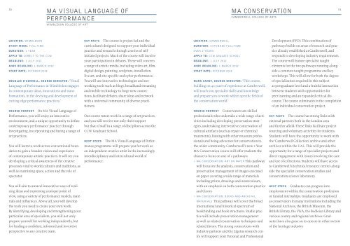 graduate school directory 2011/12 - Camberwell College of Arts ...