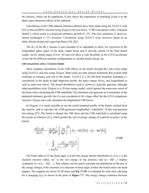 LCLS Conceptual Design Report - Stanford Synchrotron Radiation ...