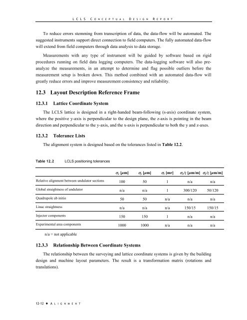 LCLS Conceptual Design Report - Stanford Synchrotron Radiation ...