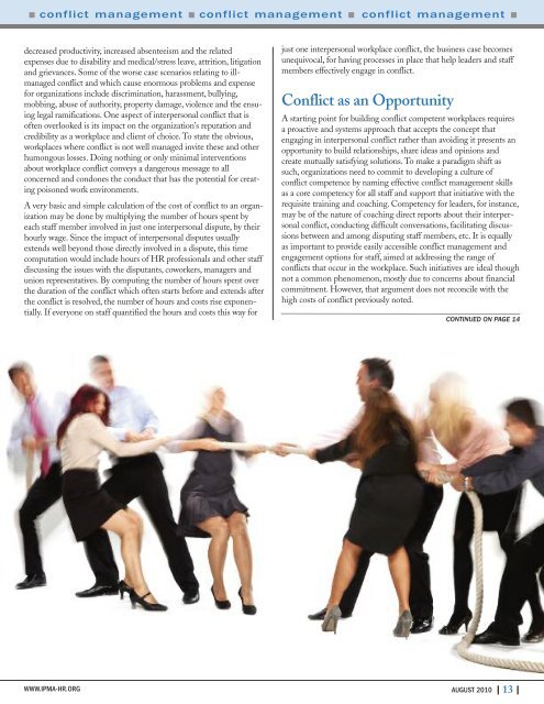 Conflict Management Coaching - IPMA